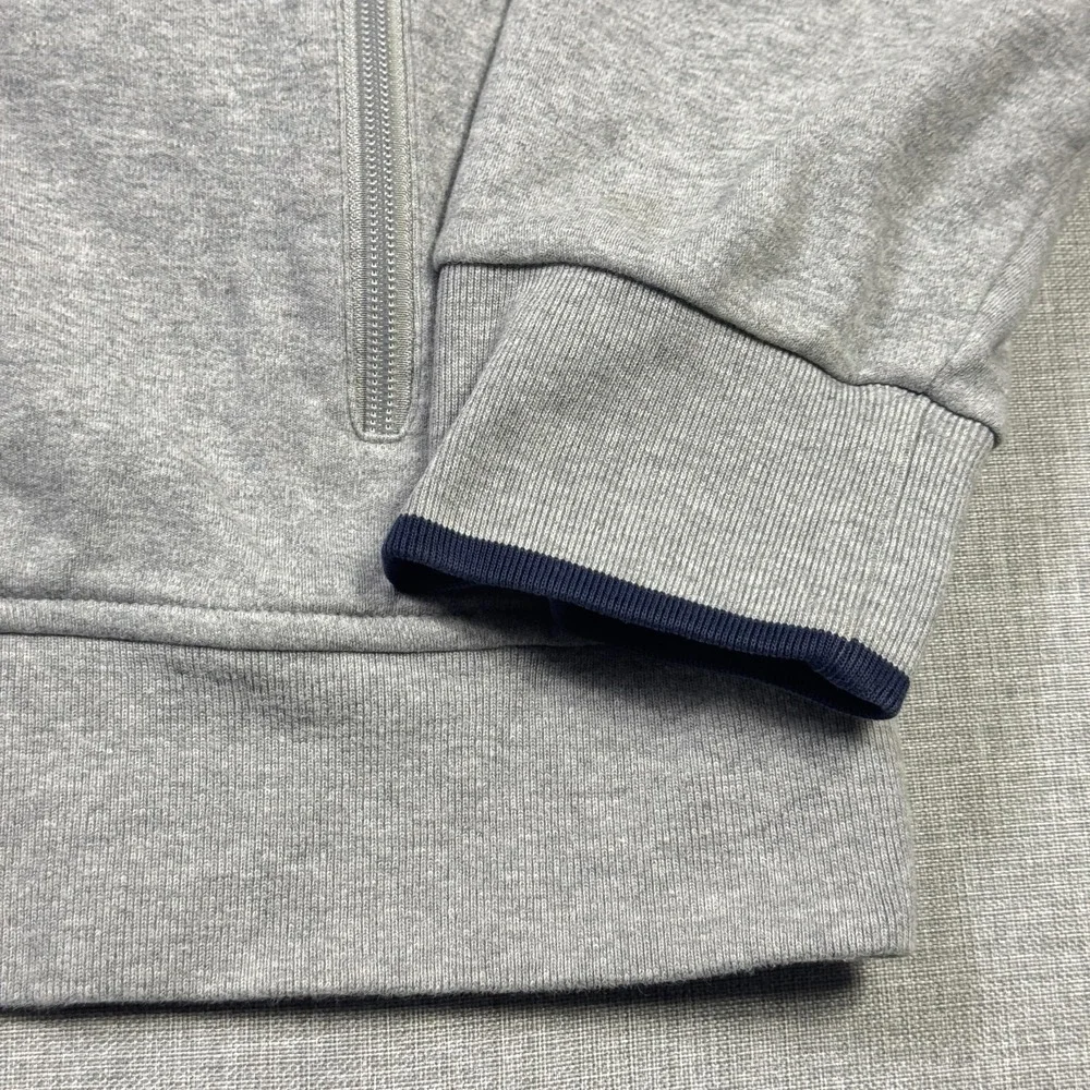 Polo Ralph Lauren Full Zip Sweatshirt Mens XL Gray Mock Neck Pockets Cotton